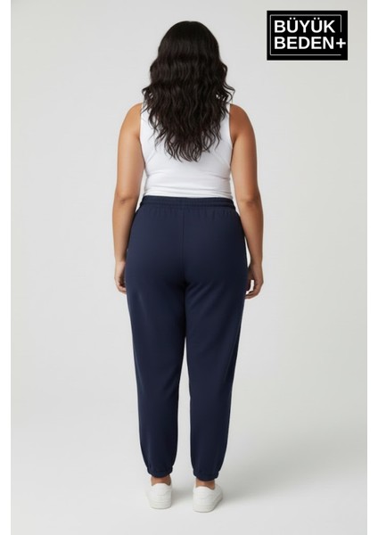 Kadın Büyük Beden Paça Lastikli Rahat Kalıp Ar Baskılı Ince Eşofman Altı SPR26BEAK951-1 modelleri