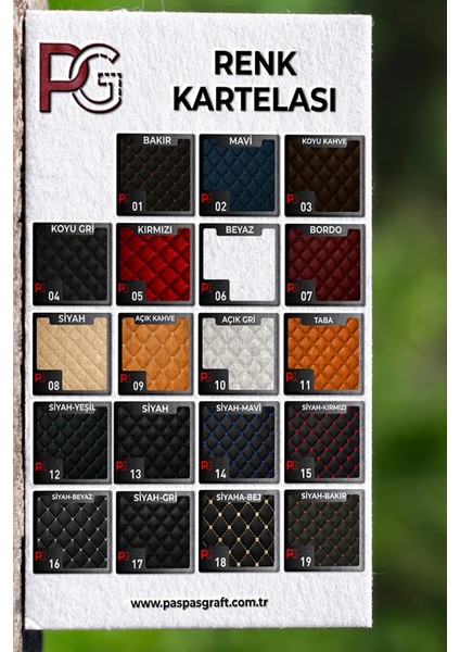 Paspasgraft Audi A3 2005-2012 Kırmızı 8d Diamond Premium Kaymaz Deri Oto Paspas fiyatları