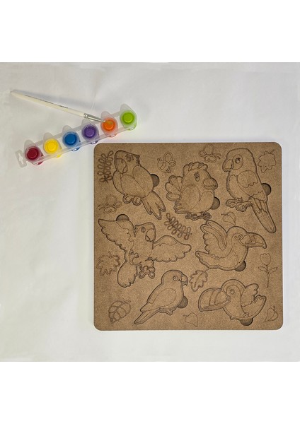 Oyna, Boya, Öğren Ahşap Kuşlar Seti fiyatları