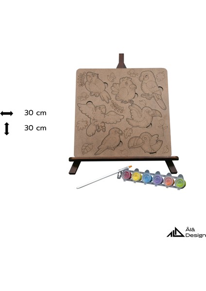 Oyna, Boya, Öğren Ahşap Kuşlar Seti modelleri
