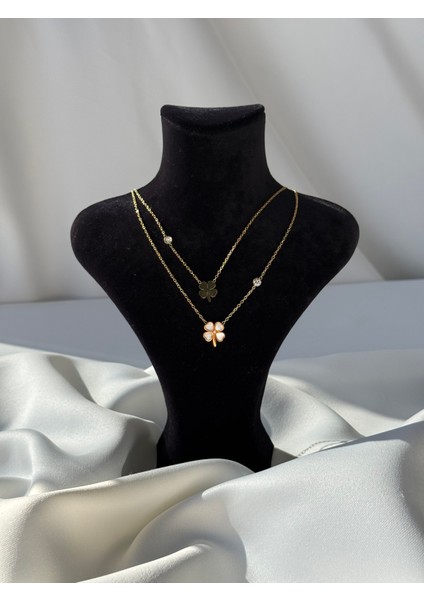 Çelik Kolye Gold Renk