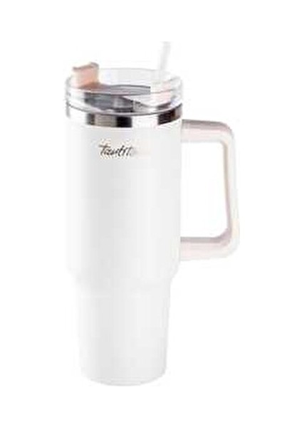 Move Bej Pipetli Termos Bardak 1,2 Litre Çift Katmanlı İzolasyonlu Paslanmaz Çelik fiyatları