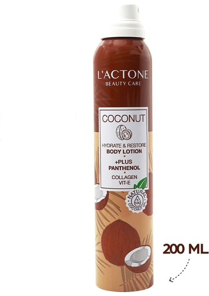 Coconut Panthenol Plus Body Lotion 200 ml - 1 Adet Oje Hediyeli
