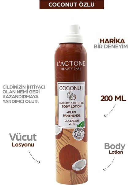 Coconut Panthenol Plus Body Lotion 200 ml - 1 Adet Oje Hediyeli modelleri