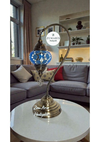 El Yapımı Şarjlı Otantik Abajur Kuğu fırsatları