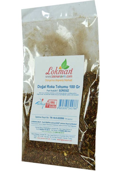 Doğal Roka Tohumu 100 gr Paket modelleri