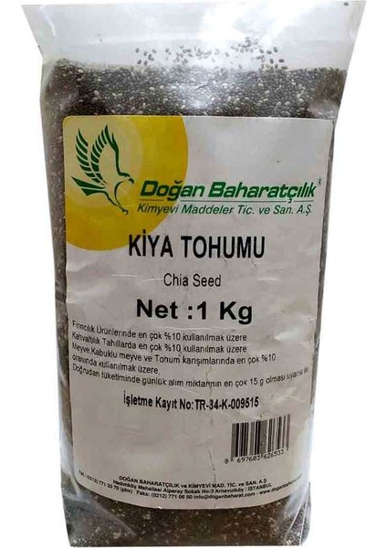 Doğal Chia Tohumu 1000 gr Paket fiyatları