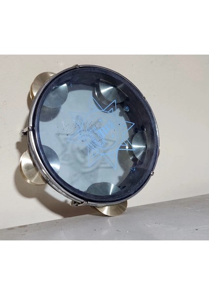Zilli Tef Şeffaf Derili 22 Cm, Riq Tef Tambourine Marine W / Cymbals Vgso modelleri