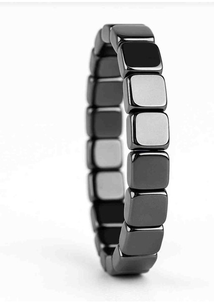 Doğal Taş Hematit Bileklik - Sınırlı Sayıda