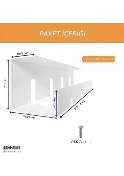 Kablo Yönetim Rafı Masa Altı Kablo Yönetim Tepsisi Masa Altı Beyaz Kablo Düzenleyicisi fiyatları