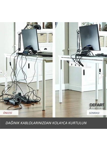 Kablo Yönetim Rafı Masa Altı Kablo Yönetim Tepsisi Masa Altı Beyaz Kablo Düzenleyicisi fırsatları