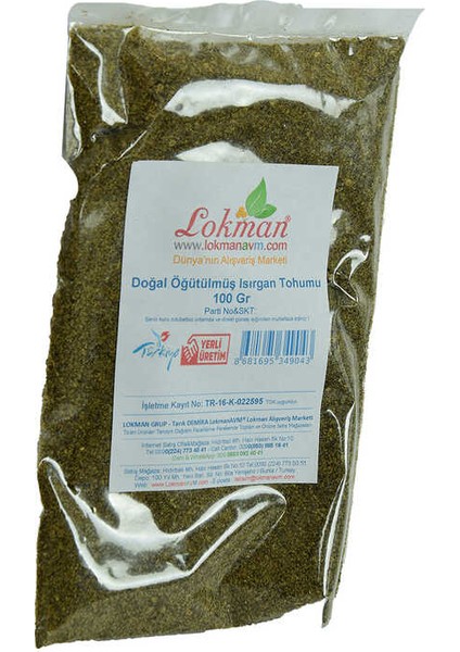 Isırgan Tohumu Doğal Öğütülmüş 100 gr Paket modelleri