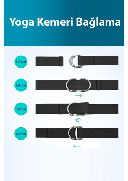 Doğal Pamuklu Yüksek Kalite 180 cm Yoga Kemeri indirimleri