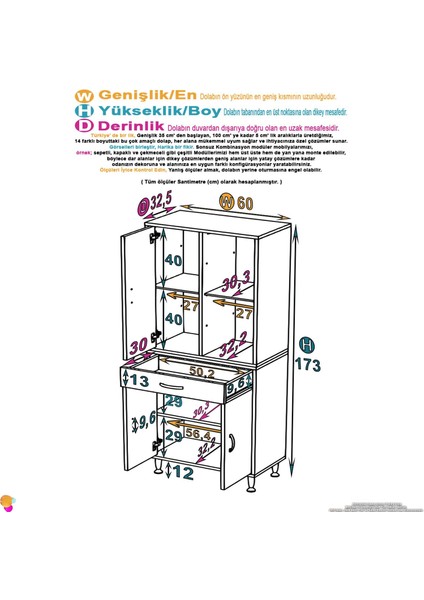 Luma Kapaklı & Çekmeceli Banyo Dolabı 60 cm Genişlikte Beyaz Dolap 60X173X32,5 cm Depolama Dolabı fiyatları