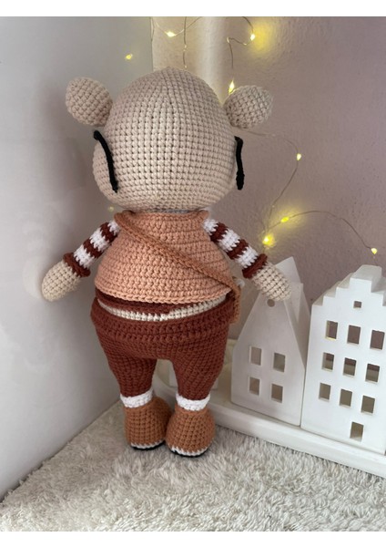 Professor Oswald 26 cm Organik Amigurumi Bebek fırsatları