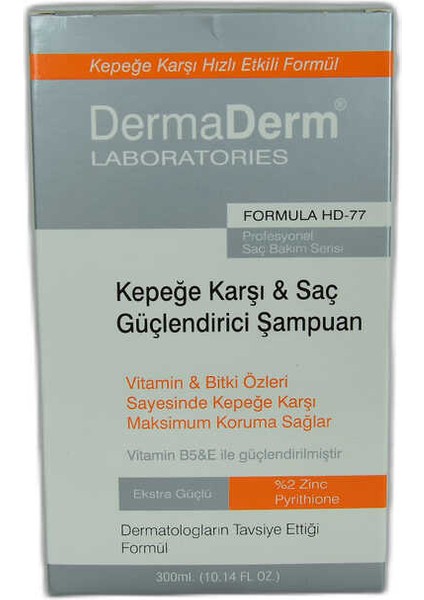 Kepeğe Karşı Saç Güçlendirici Vitamin ve Bitki Özlü Şampuan 300 ml