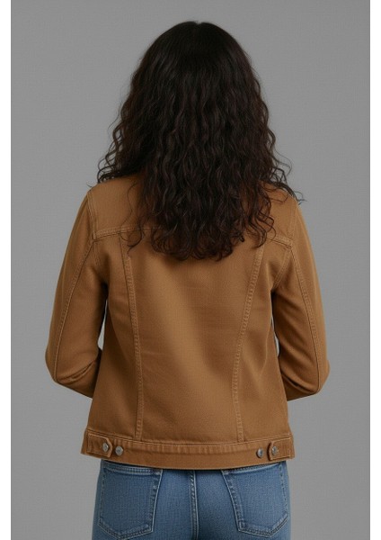 Kadın Rahat Kesim Çift Cepli Denim Kot Ceket fırsatları