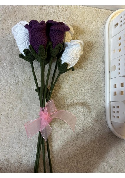 6’lı Amigurumi Çiçek Buketi