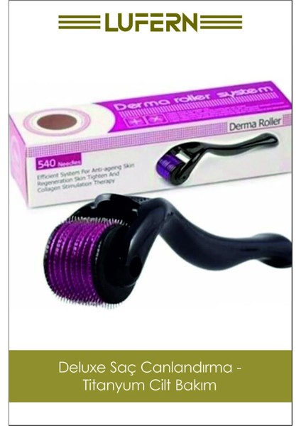 Premium Cilt Bakım ve Yüz Masaj Aleti Vücut Yenileme Titanyum Uçlu 540 Iğneli Dermaroller modelleri