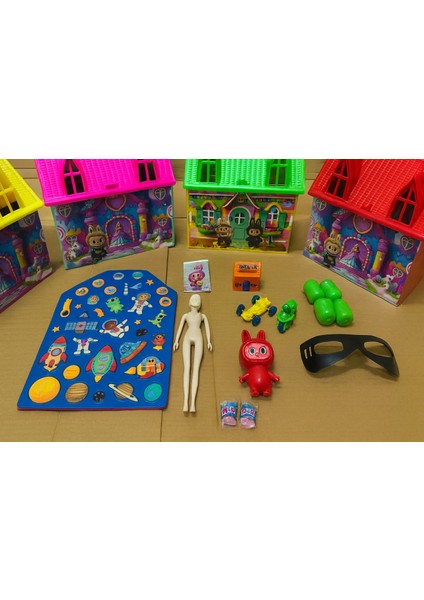 Sürpriz Oyuncak Ev Seti – Araba, Figür, Sticker ve Aksesuar Dolu Eğlenceli Kutu indirimleri