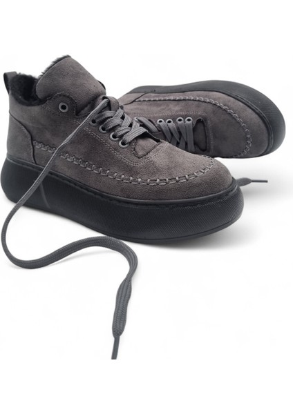 Kadın Kalın Taban Kürk Astarlı Bağcıklı Bot fiyatları