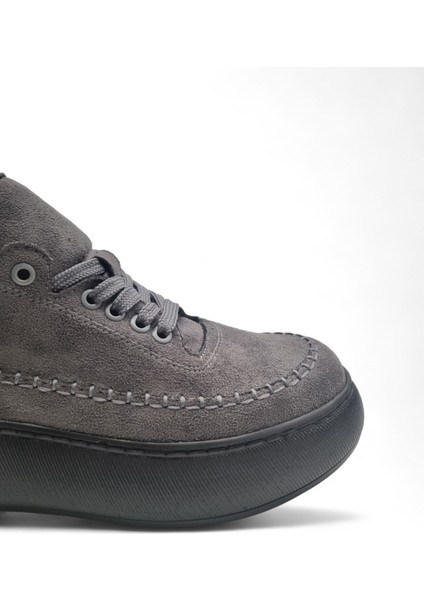 Kadın Kalın Taban Kürk Astarlı Bağcıklı Bot indirimleri