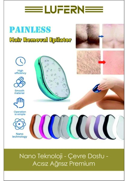 Acısız Ağrısız Tüy Dökücü Epilasyon Aleti Manuel Kıl Kristal Alma Epilatör Silgisi Kol Bacak Vücut fiyatları