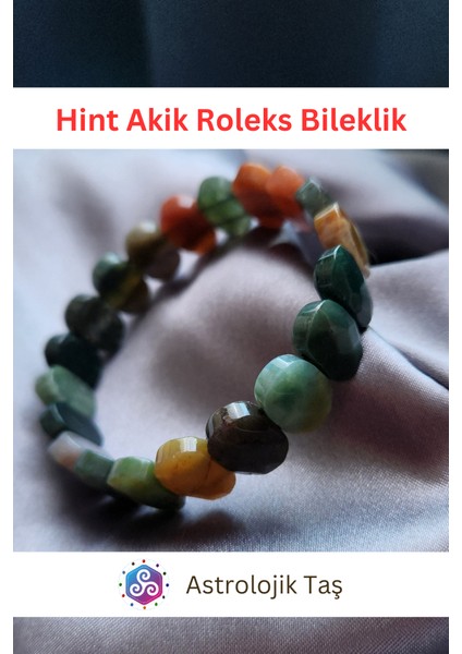 Roleks Hint Akik Doğal Taş Rolex Bileklik - Oval Kesim modelleri