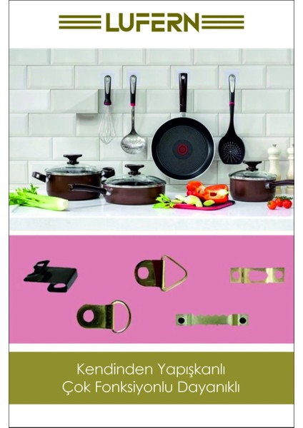 Süper Güçlü Kendinden Yapışkanlı Tutunabilen Çok Amaçlı Çerçeve Tablo Banyo Duş Mutfak Askı fiyatları