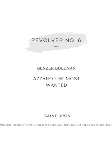 Revolver No. 6 Erkek Parfümü ( The Most Wanted ) Edp fiyatları