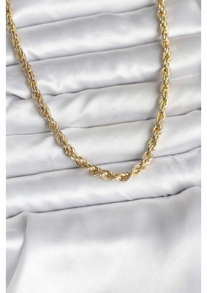 14K Gold Renk Kaplama Burgu Model cm Kadın Kolye - TJ-BKO10729