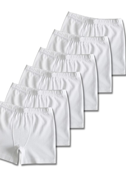 %95 Pamuklu Erkek Çocuk Boxer Külot Iç Çamaşır 6lı Set