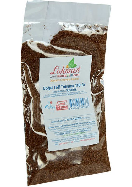 Doğal Tef Tohumu 100 gr Paket fırsatları