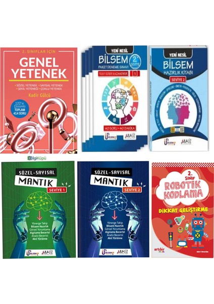 Bilsem Sınavlara Hazırlık Seti Orta Zor Seviye Sayısal Sözel Mantık Full Set
