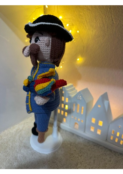 Kaptan Tahta Bacak 30 cm Organik Amigurumi Bebek fiyatları