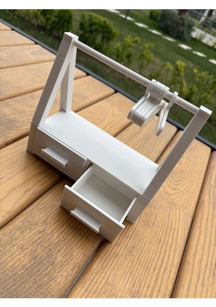 2 Çekmeceli Askılı Takı Standı/takı Düzenleyici