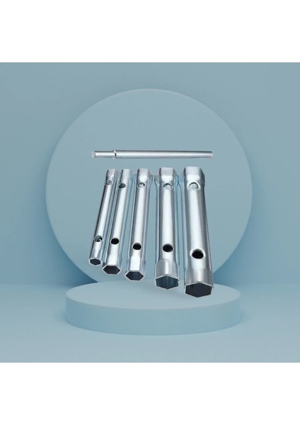 6 Parça Kovan Tipi Lokma Anahtarı Buji Boru Seti Civata Çinko Kaplı Lavabo Montaj 8-17 mm Arası fırsatları