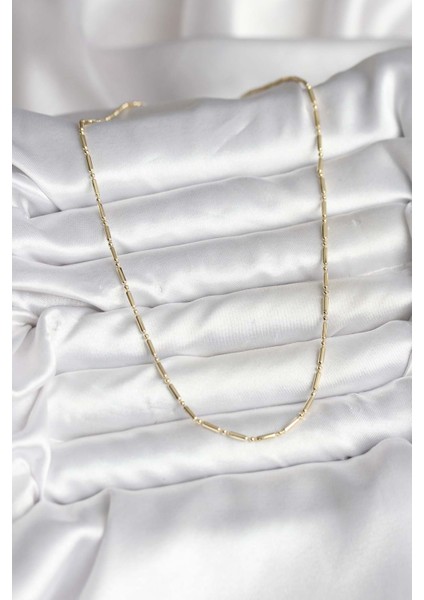 14K Gold Renk Kaplama Zincir Model CM Kadın Kolye - TJ-BKO10746 fiyatları