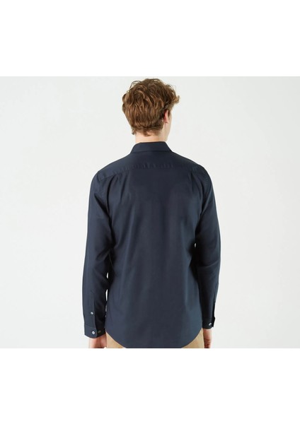 Lacivert Slim Fit Erkek Gömlek modelleri