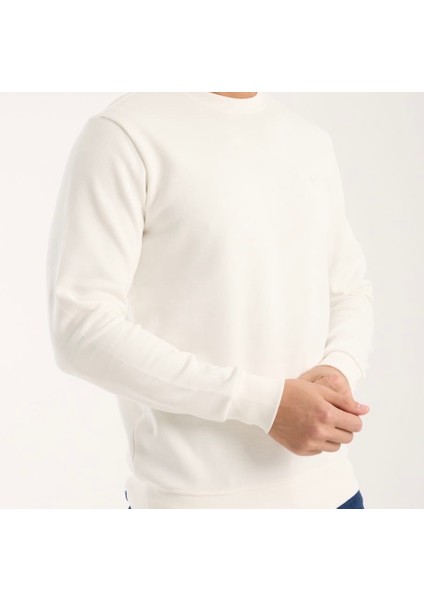 Bisiklet Yaka Beyaz Regular Fit Uzun Kol fiyatları