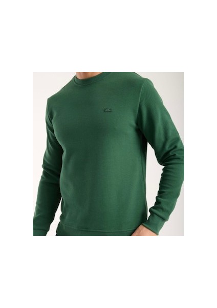 Bisiklet Yaka Nefti Uzun Kol Regular Fit