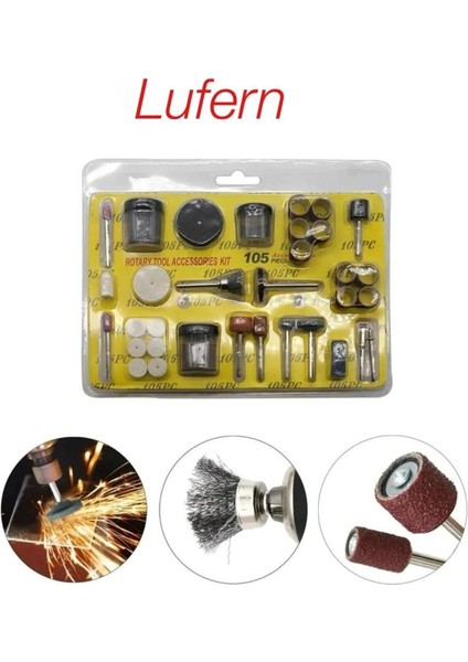 Premium 105 Parça Hobi Gravür Taşlama Ucu Metal Mini Ahşap Oyma Seti Parlatma Zımparalama Fırçalama modelleri