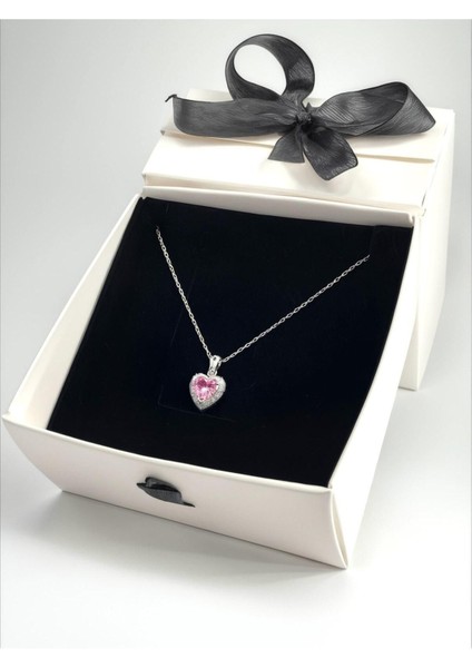 925 Ayar Gümüş Kalp Kolye Kadın modelleri