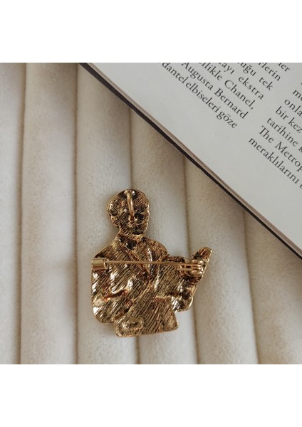 Gold Renk Öğretmen Broş-Kitap ve Kalemli Öğretmen Yaka Iğnesi fiyatları