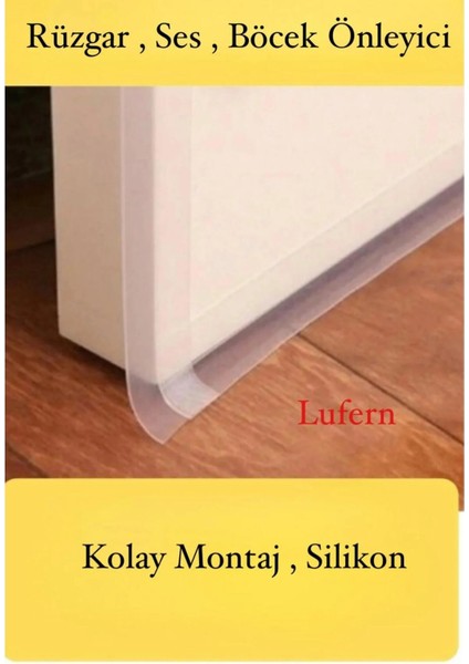 Rüzgar Ses Toz Böcek Önleyici Kapı Altı Isı Yalıtım Soğuk Kesici Şerit Bant Şeffaf 40 mm x 3 mt fiyatları