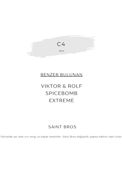 C4 Erkek Parfüm ( Spicebomb Extreme ) Edp fiyatları