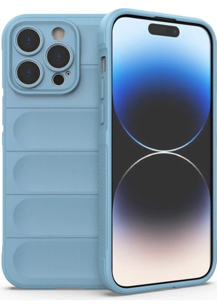 CPT83 iPhone 14 Pro Kılıf Optimum Silikon - Sky Blue