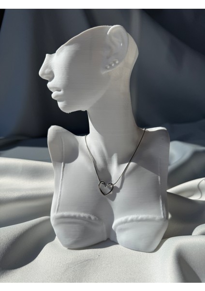 Çelik Kolye 45 cm Silver Renk