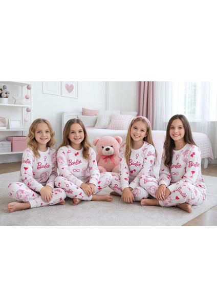 Barbie Desenli Pijama Takımı (8-13 Yaş) % fırsatları