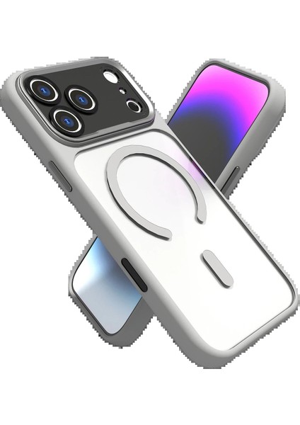 Apple iPhone 17 Pro Hazar Magsafe Kapak - Gri